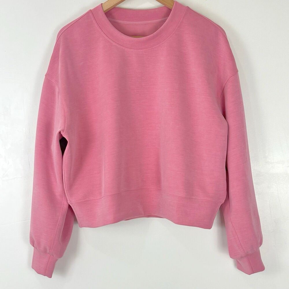 Lululemon Softstreme High-Rise Pant & Perfectly Oversized Cropped Crew Pink Tide - Picture 4 of 16